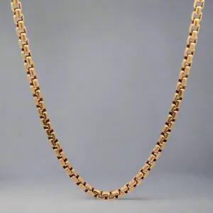 10K Yellow Gold Unisex 4mm 26" Rolo Chain