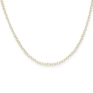 14K Gold Children's Cable Chain Necklace with Spring Ring Clasp