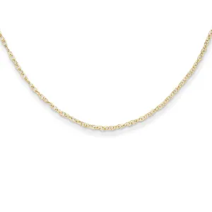 14K Gold Child's Cable Necklace with Spring Ring Clasp 13 Inch