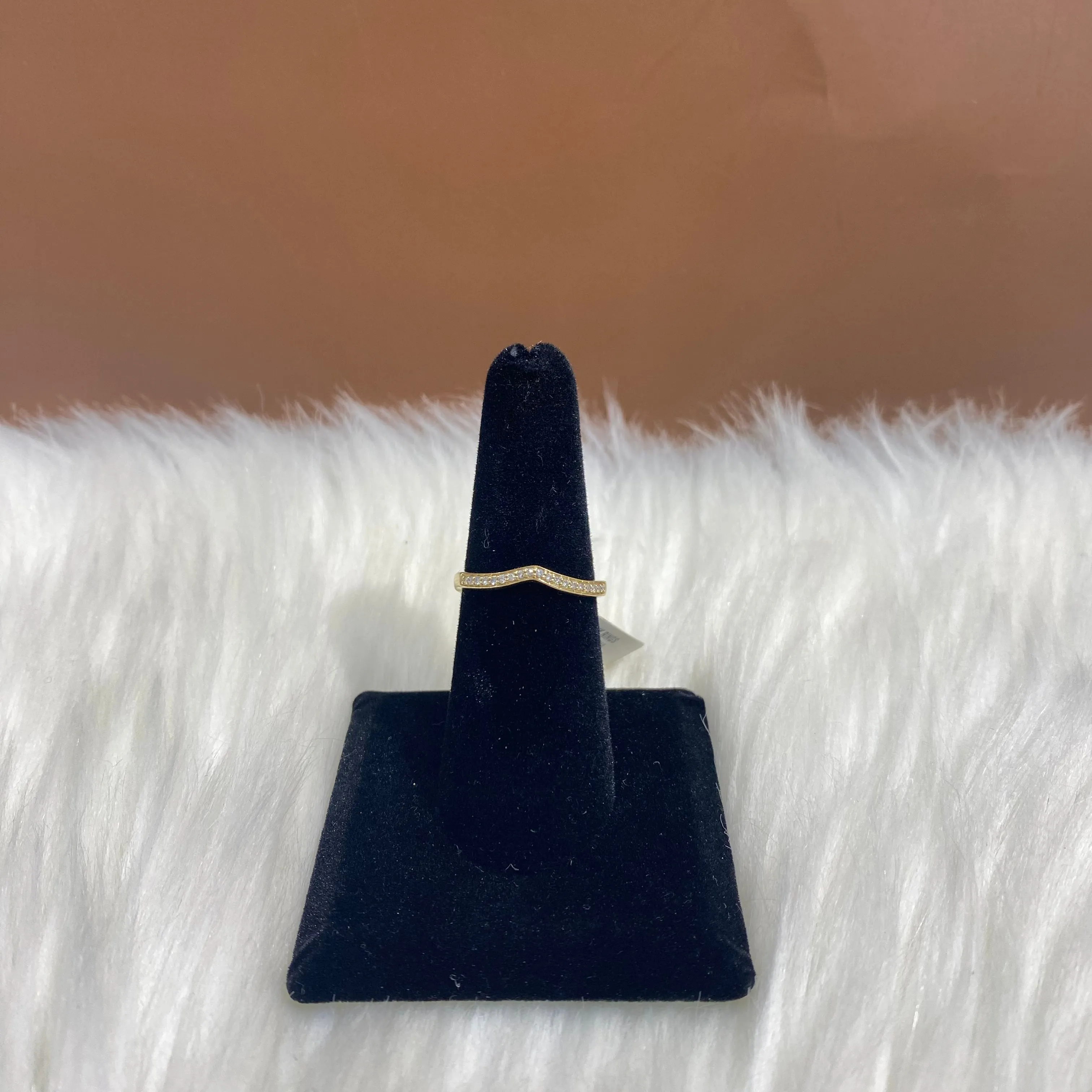 14K Yellow Gold Diamond Fashion Engagement Ring Ct Dia / 2.0gr / Size 6.5