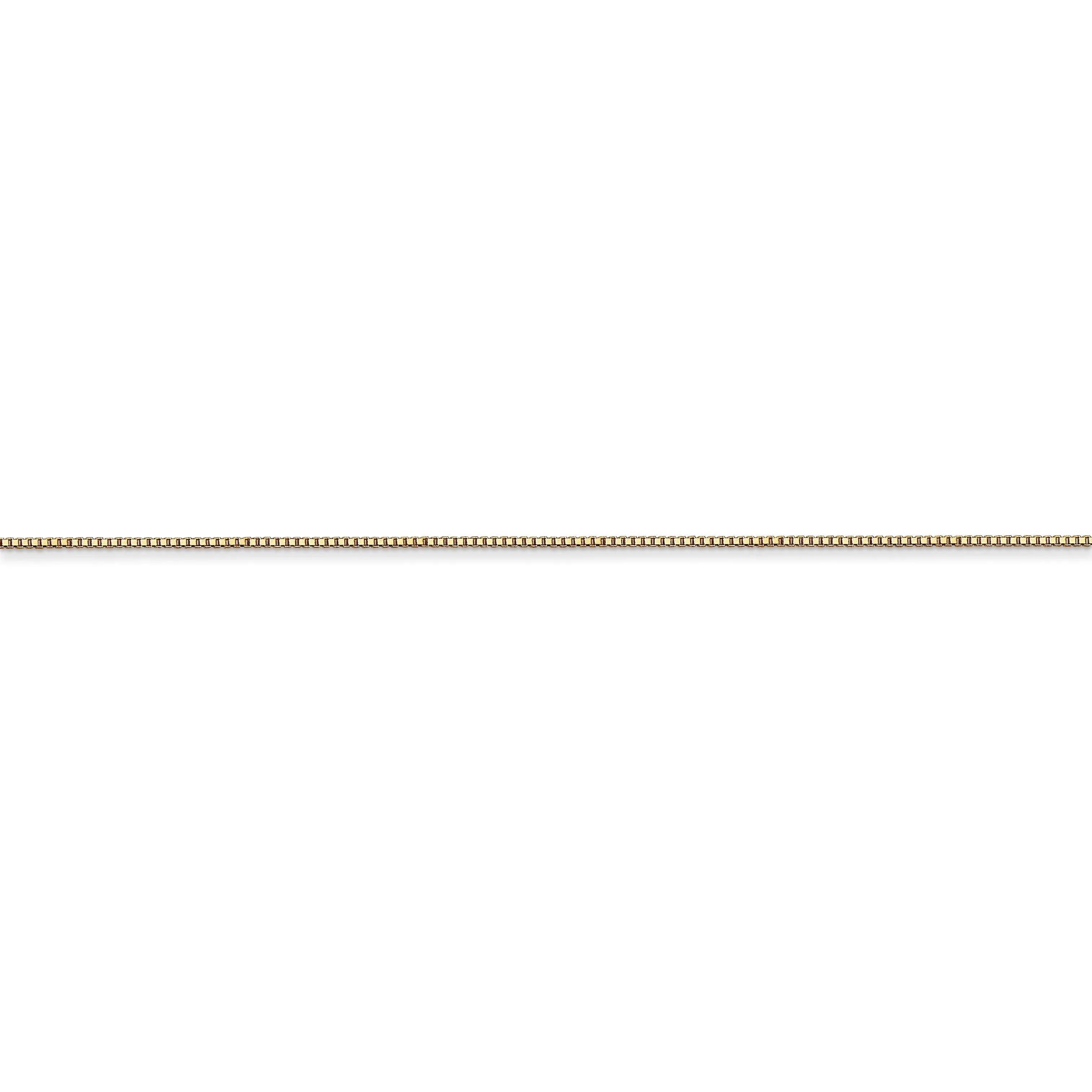 14k Yellow Gold Polished 0.50m Carded Box Chain