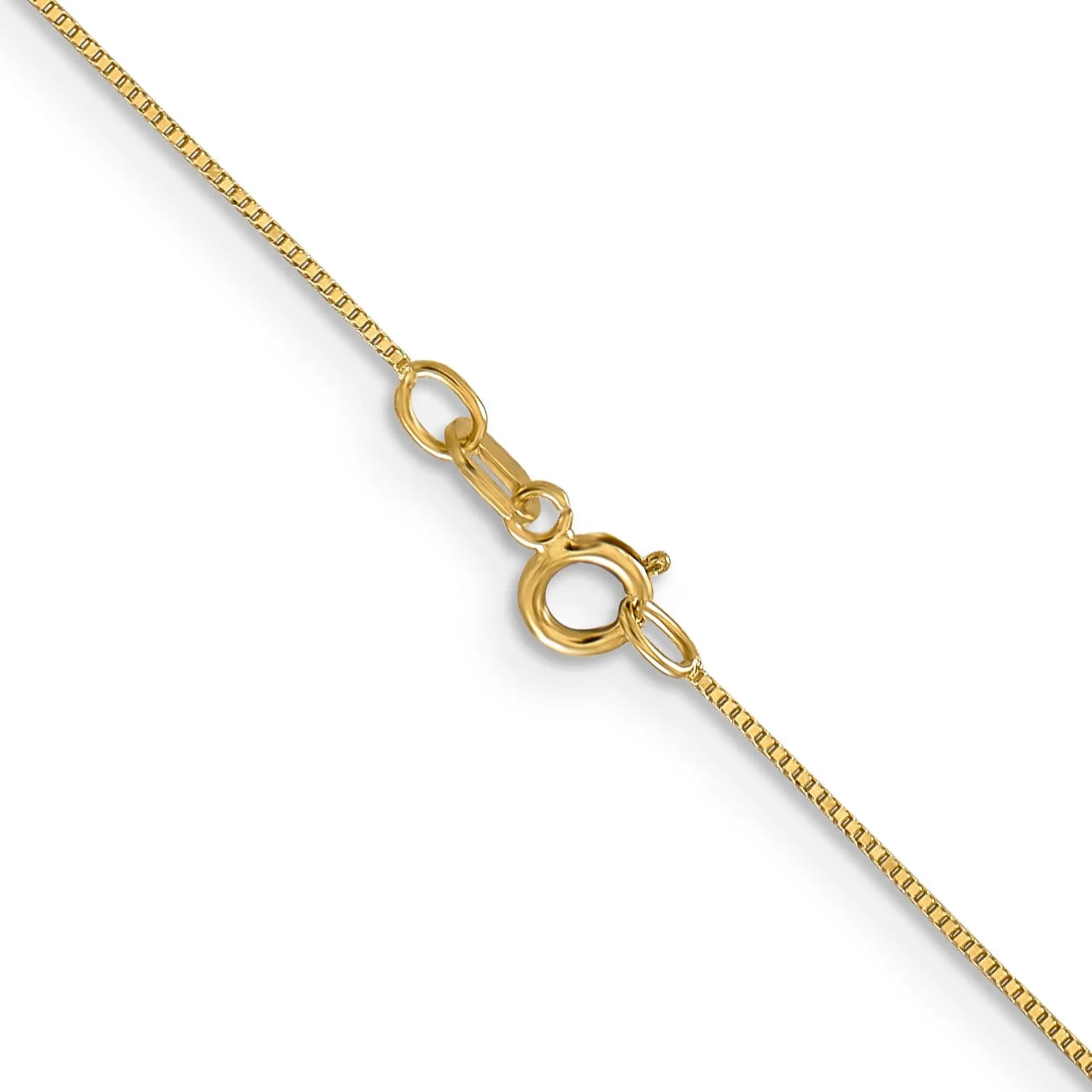 14k Yellow Gold Polished 0.50m Carded Box Chain