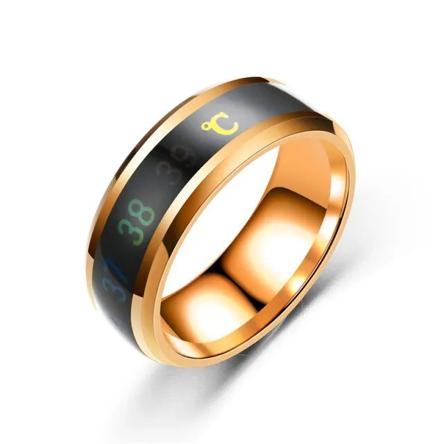 2020 New Temperature Ring Fashion Smart Stainless Steel  Classic Wedding Couple Modern For Women Men Waterproof Rings Jewelry