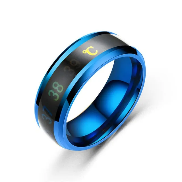 2020 New Temperature Ring Fashion Smart Stainless Steel  Classic Wedding Couple Modern For Women Men Waterproof Rings Jewelry