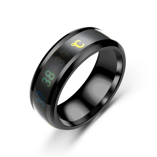 2020 New Temperature Ring Fashion Smart Stainless Steel  Classic Wedding Couple Modern For Women Men Waterproof Rings Jewelry