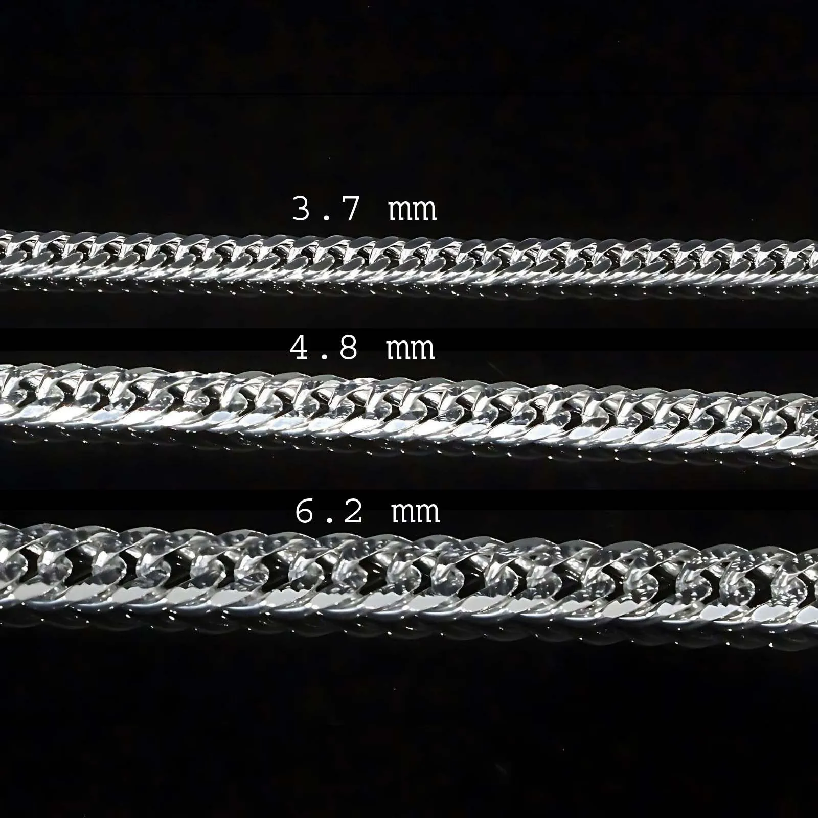 20" 925 Sterling Silver Cuban link  men's women's Neck Chain