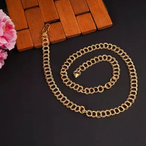 22 kt Solid Gold Hallmark 916 Handcrafted Chain Hollow double curb Chain