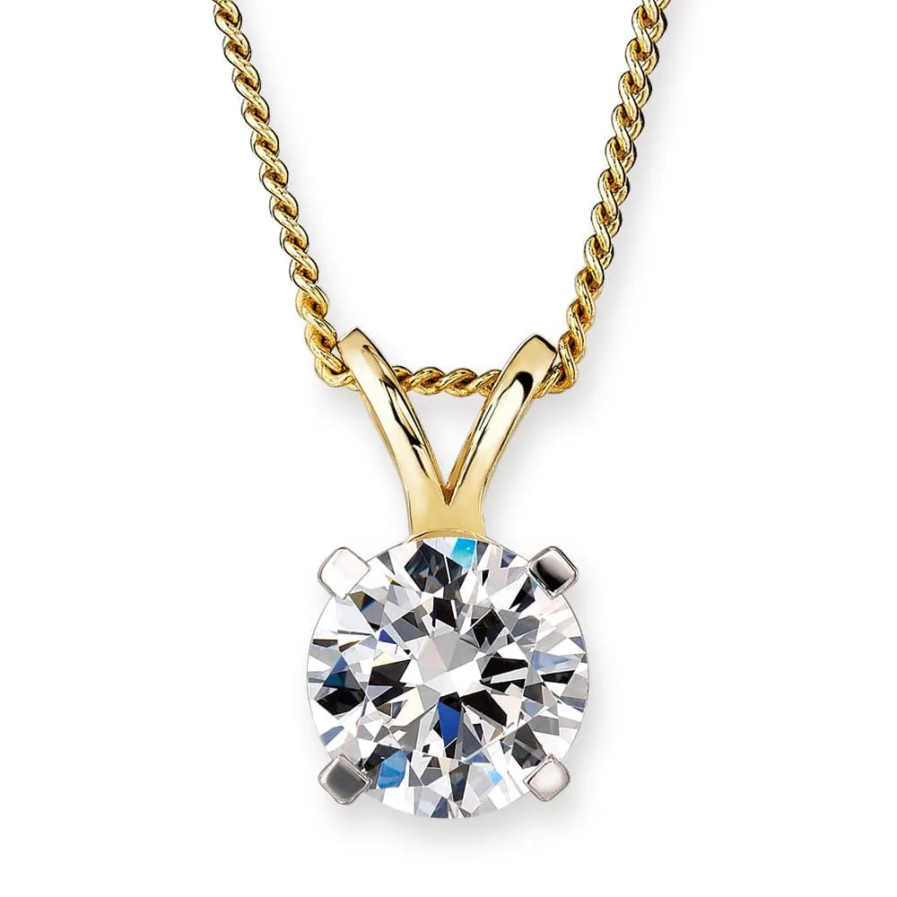2.75 ct. Posh Solitaire Pendant