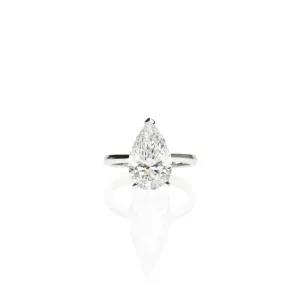 3ct Pear Shaped Diamond Engagement Ring