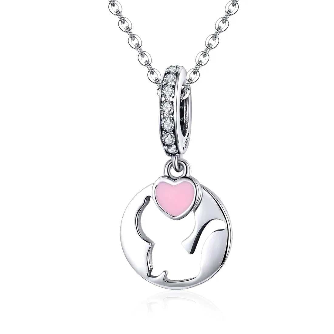 925 Sterling Silver Cat Pendant For Diy Bracelets & Necklaces Style - Pendent   Chain