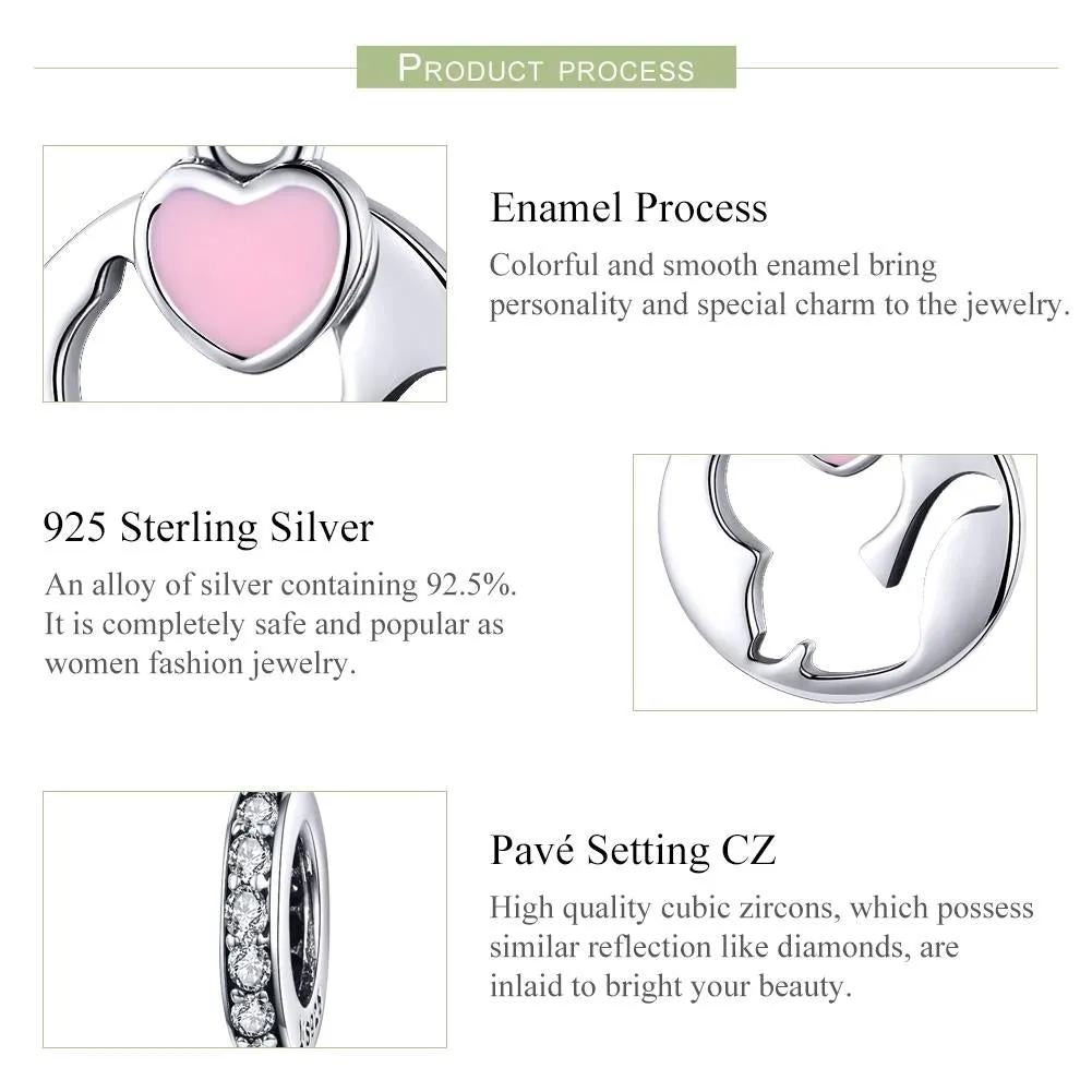 925 Sterling Silver Cat Pendant For Diy Bracelets & Necklaces Style - Pendent   Chain