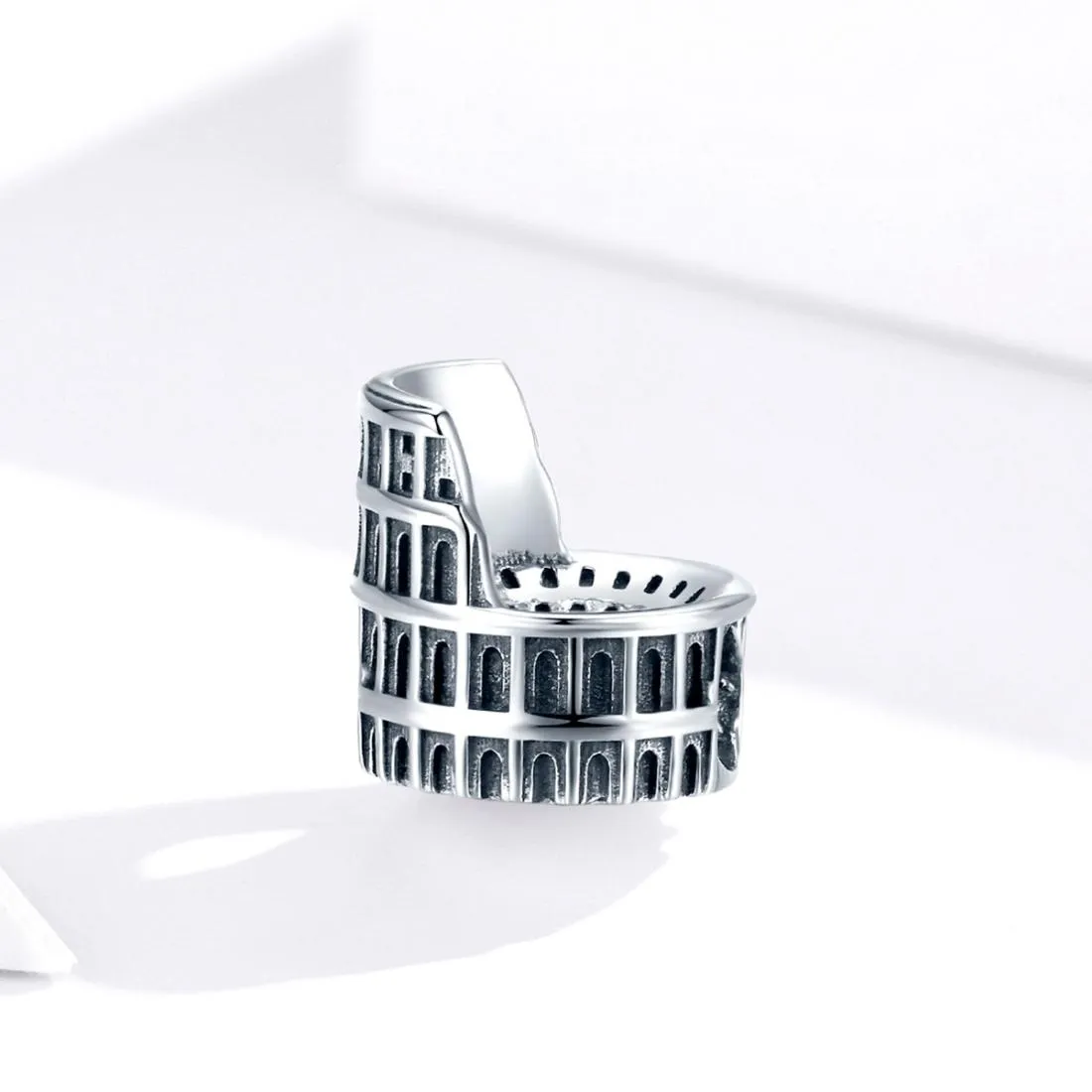 925 Sterling Silver Colosseum Beads For Diy Bracelets & Necklaces