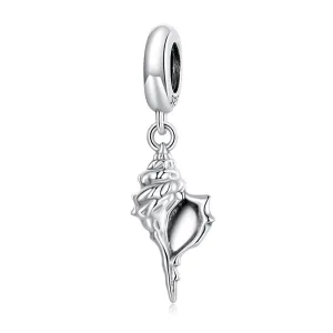 925 Sterling Silver Conch Pendant For Diy Bracelets & Necklaces