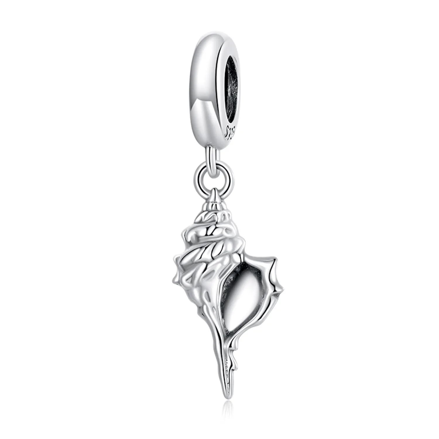 925 Sterling Silver Conch Pendant For Diy Bracelets & Necklaces