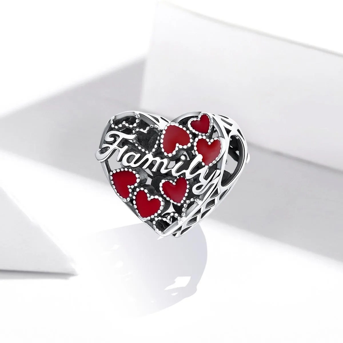 925 Sterling Silver Family Love Beads For Diy Bracelets & Necklaces