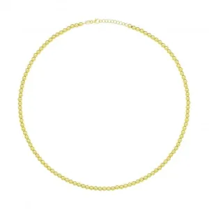 9ct Yellow Gold Beaded Necklet NK432