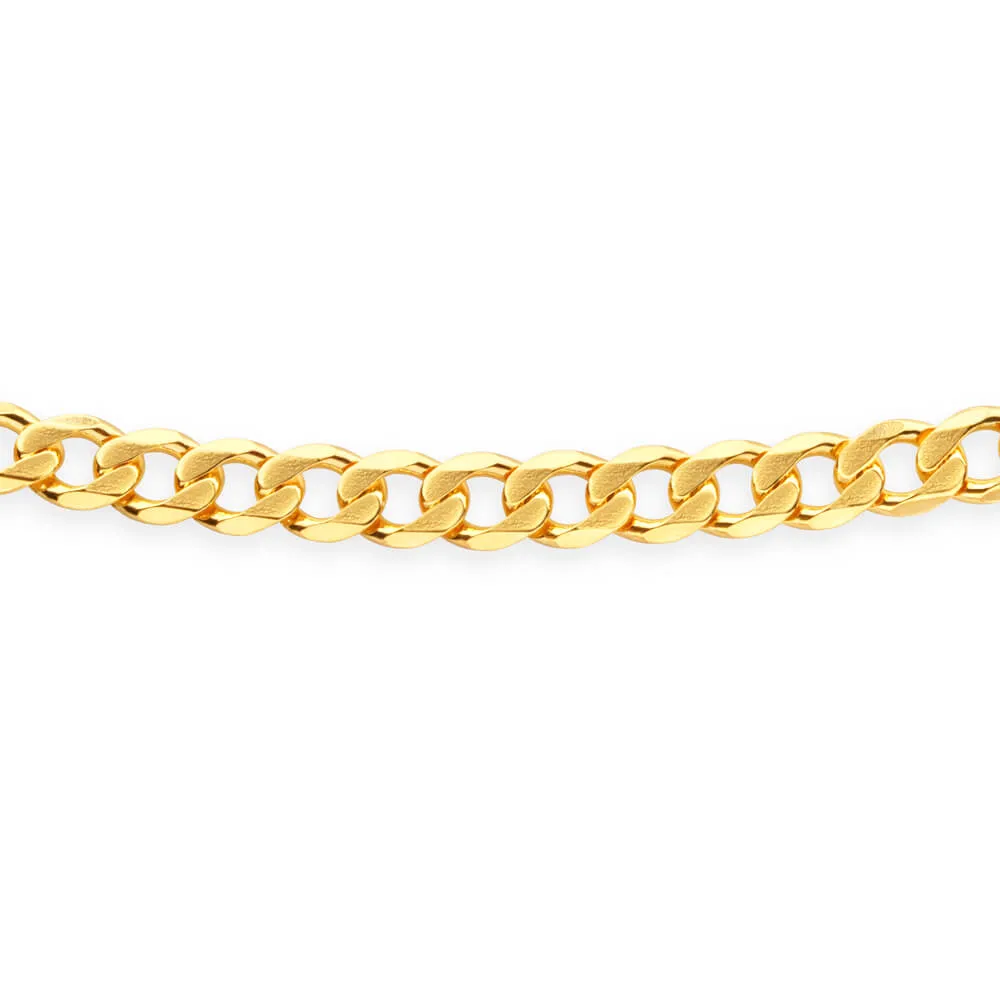 9ct Yellow Solid Gold 60cm 250 Gauge Curb Chain