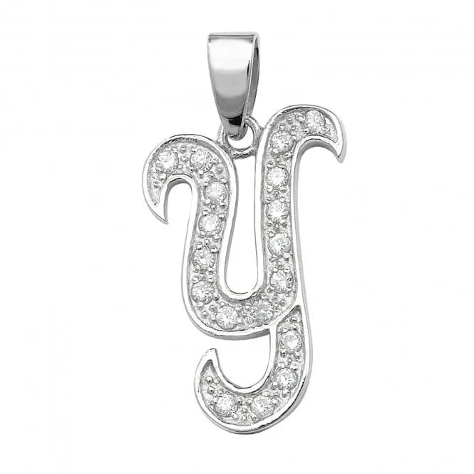 Acotis Silver 925 Zirconia Initial Pendant G6128/Y