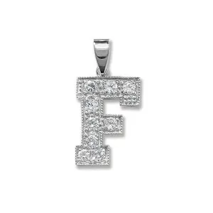 Acotis Silver Pendant Zirconia Initial G6126/F