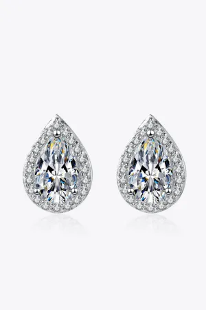 *APP EXCLUSIVE* Moissanite Teardrop Stud Earrings