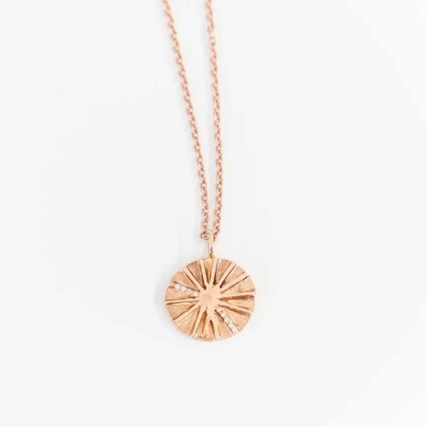 Ashanti African Sun Diamond Pendant