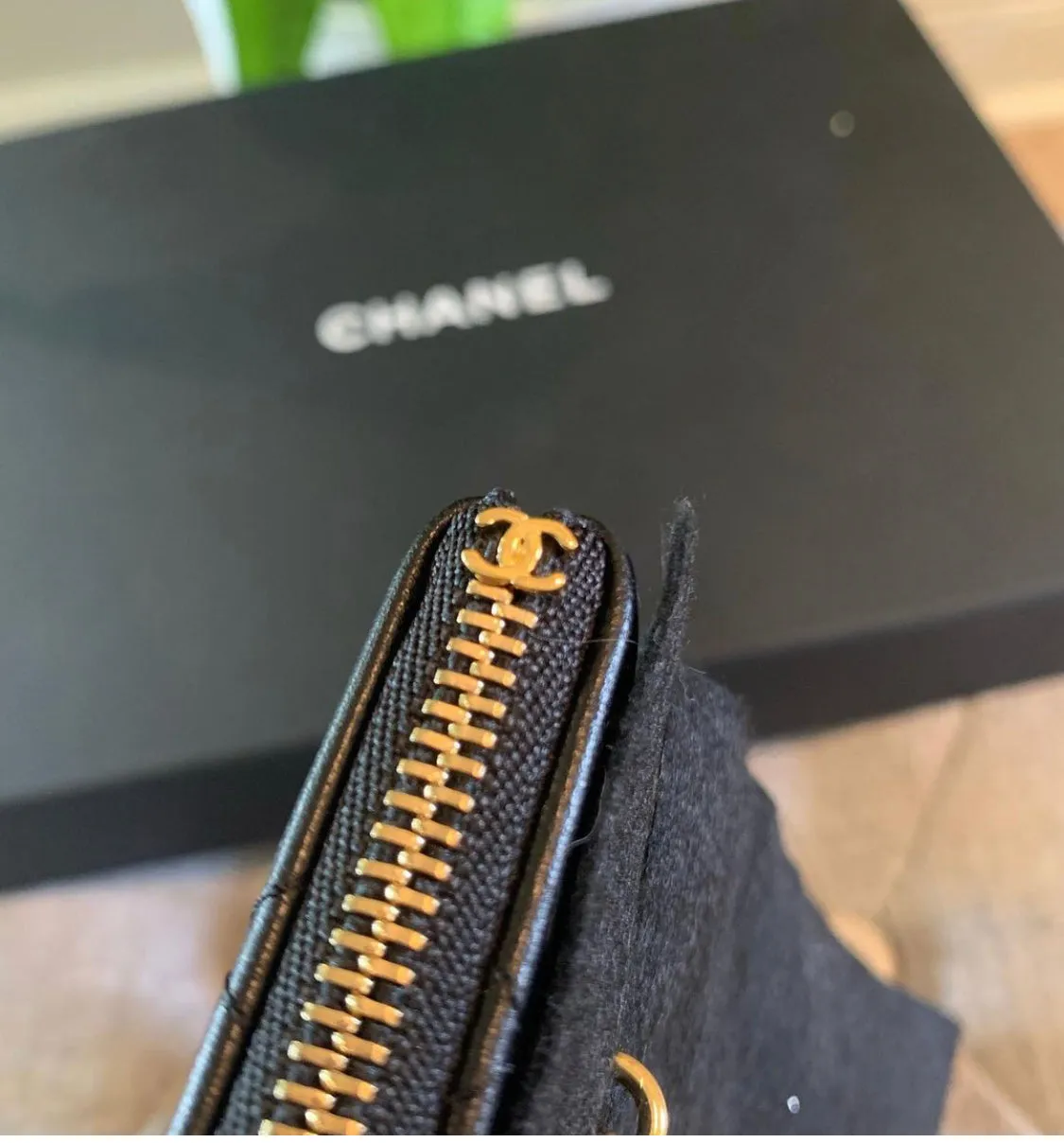 Authentic Chanel Paris-New York Amulet Chains Clutch
