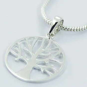 Autumn Tree Pendant, Sterling Silver