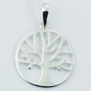 Autumn Tree Pendant, Sterling Silver