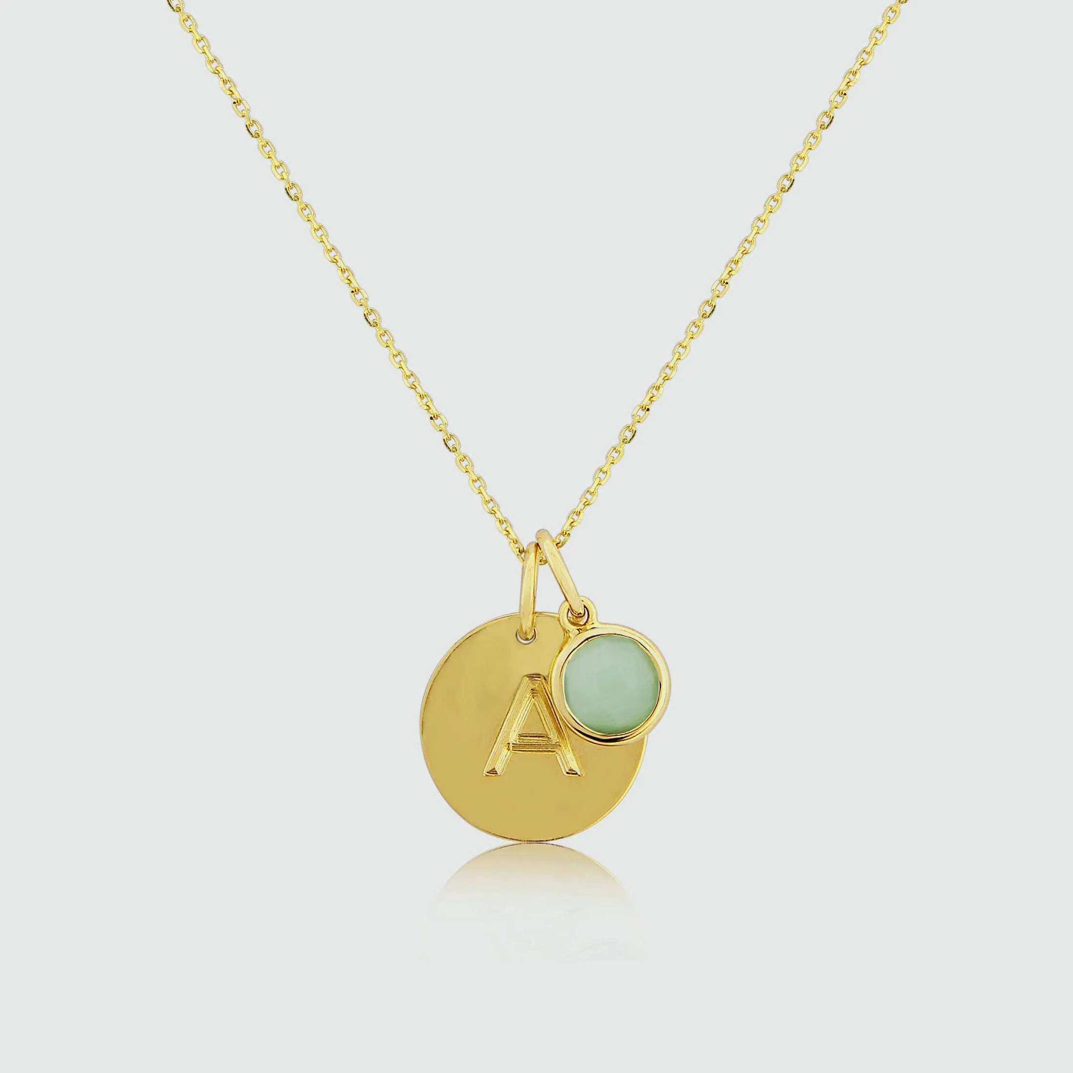 Bali 9ct Gold Birthstone Pendants