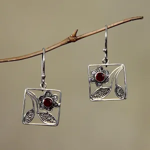 Bali Daisy Sterling Silver Earrings