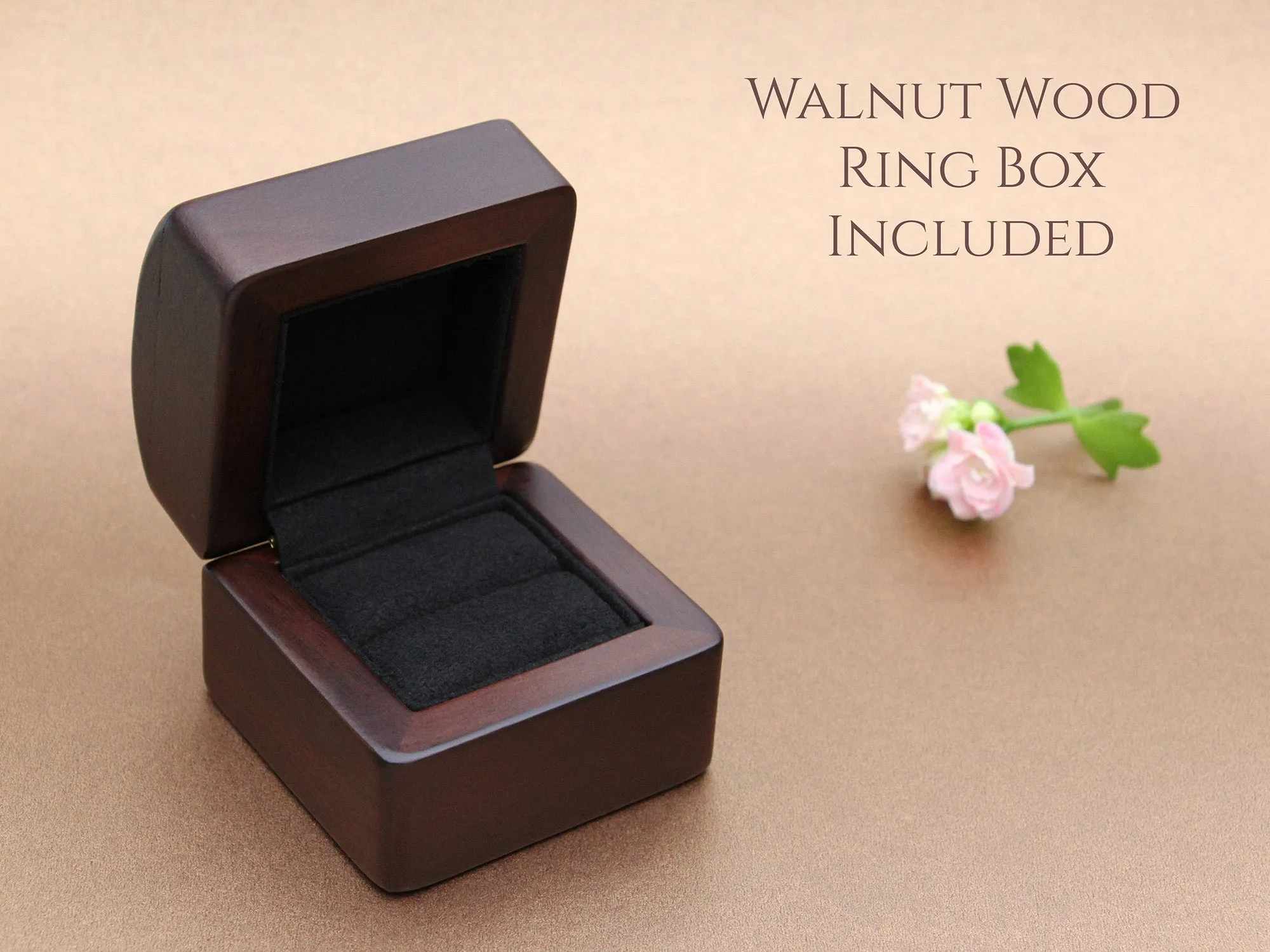 Black Tungsten Ring, Gentleman's Band - 6MM