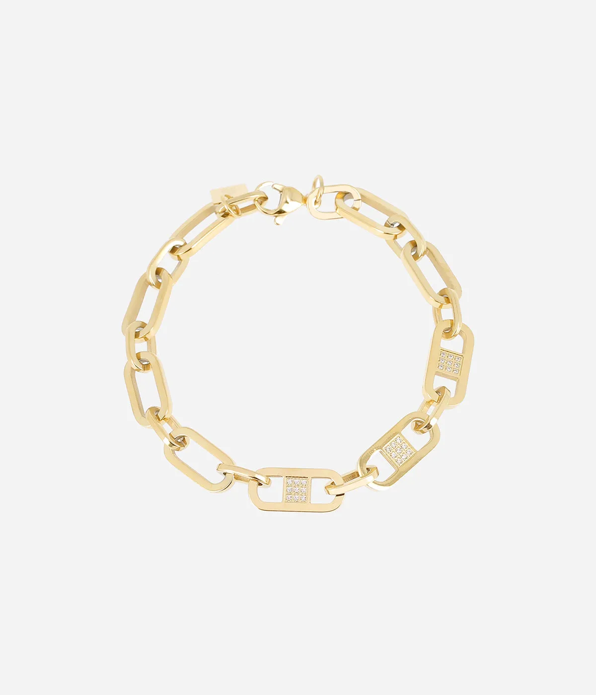Bracelet Délia (Acier doré)