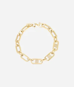 Bracelet Délia (Acier doré)
