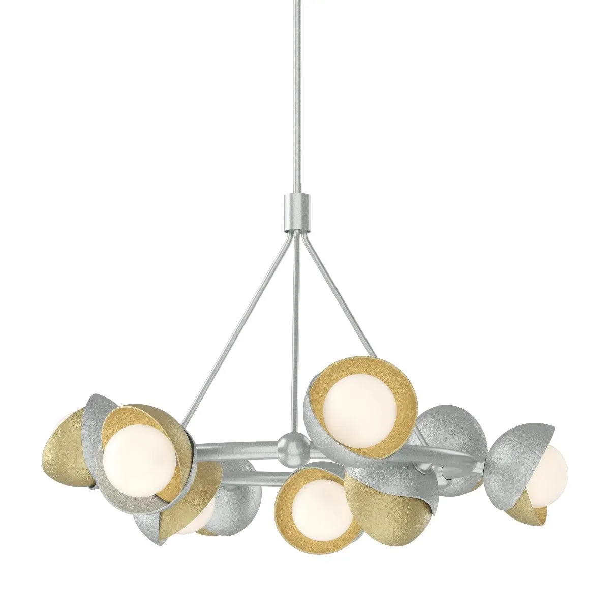 Brooklyn 32 in. 9 lights Pendant Light Vintage Platinum Finish