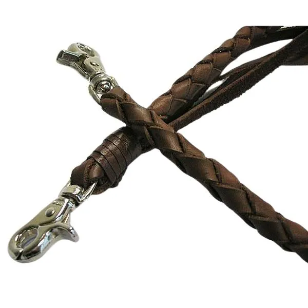 Brown Leather Wallet Chains