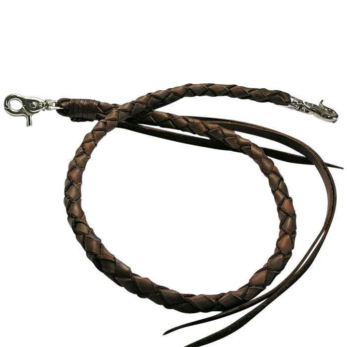 Brown Leather Wallet Chains