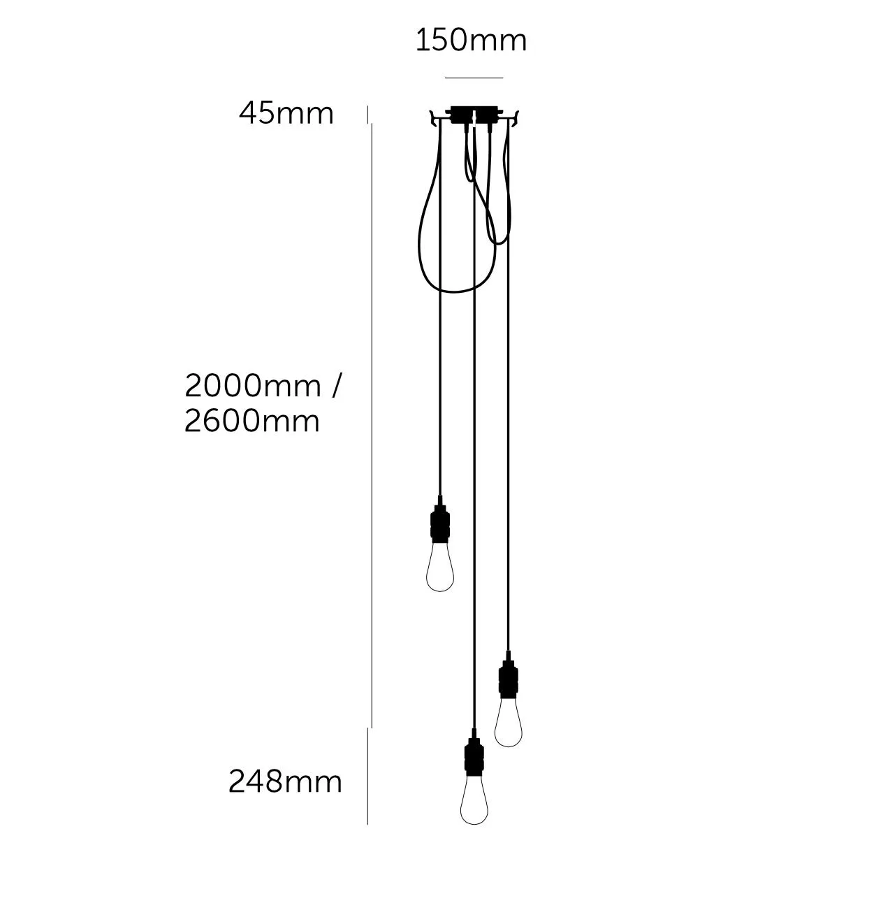 Buster   Punch Hooked 3.0 Nude Chandelier
