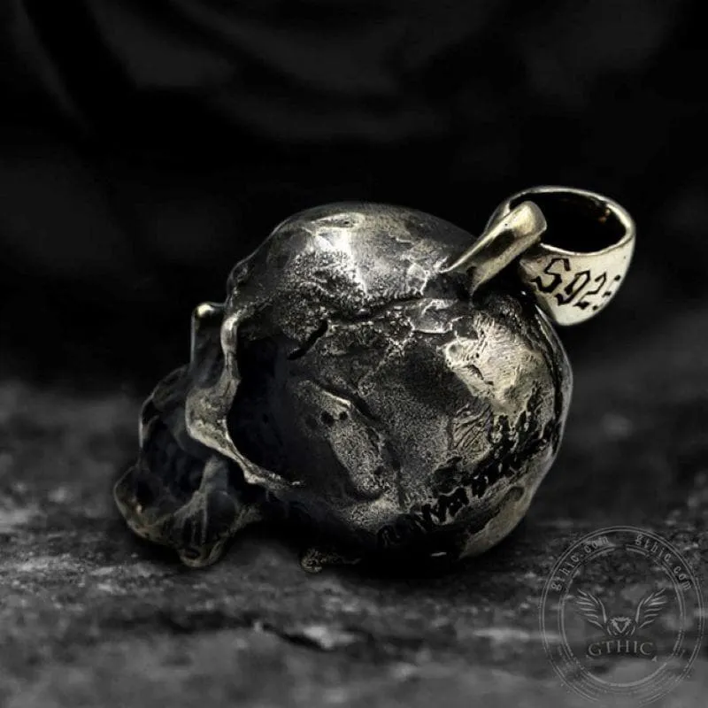 Calvarium Sterling Silver Skull Pendant