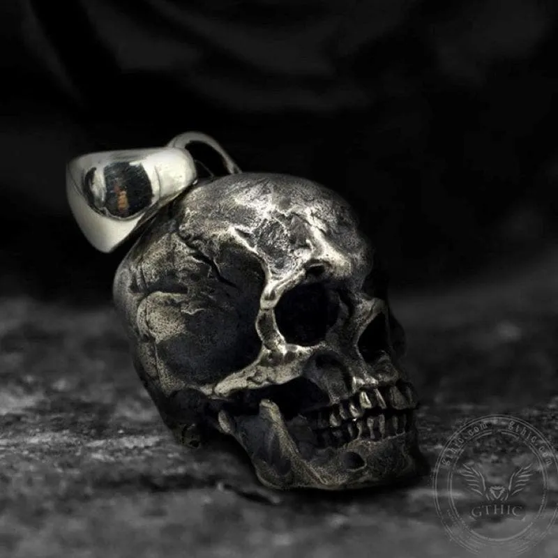 Calvarium Sterling Silver Skull Pendant