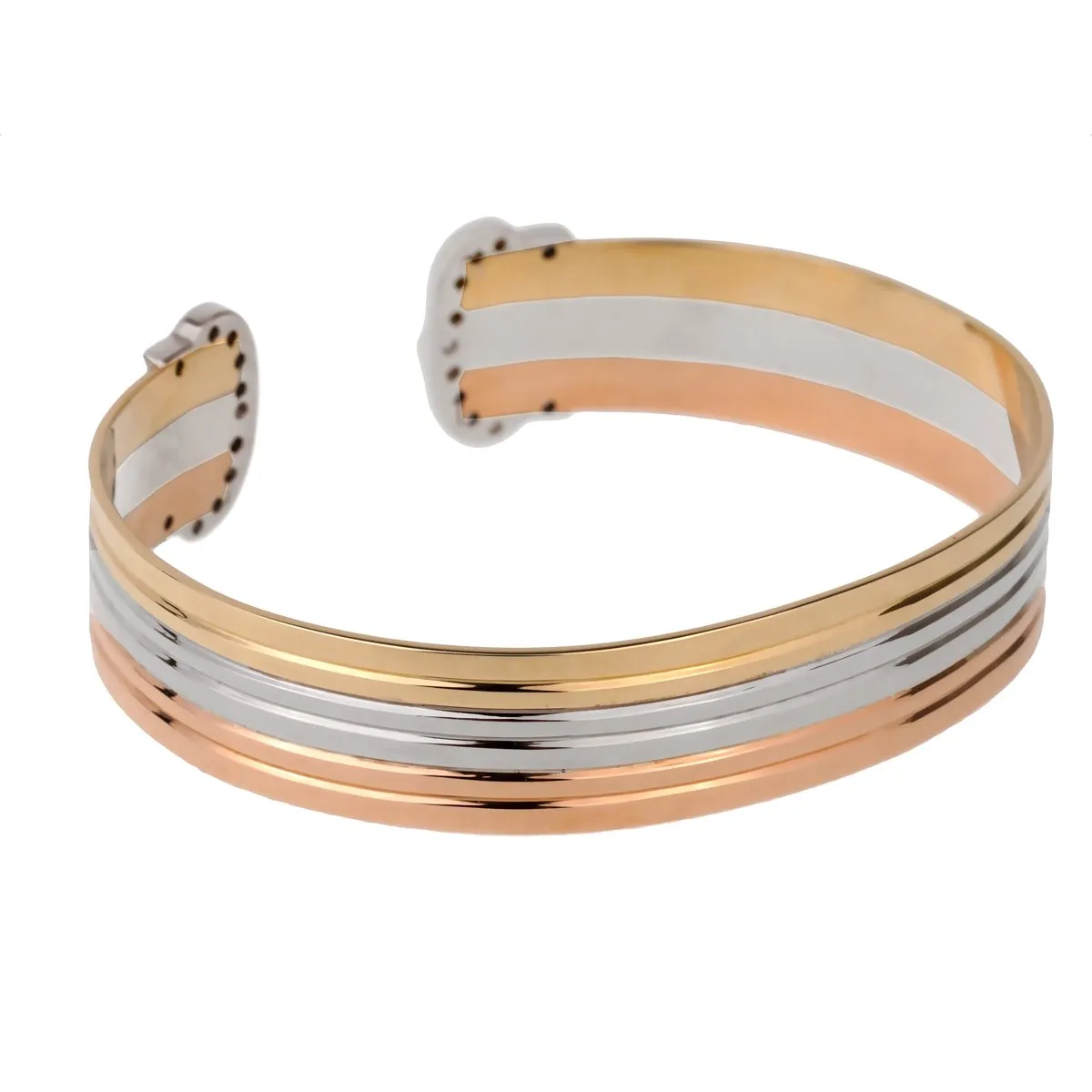 Cartier C de Cartier Diamond Cuff Gold Bracelet