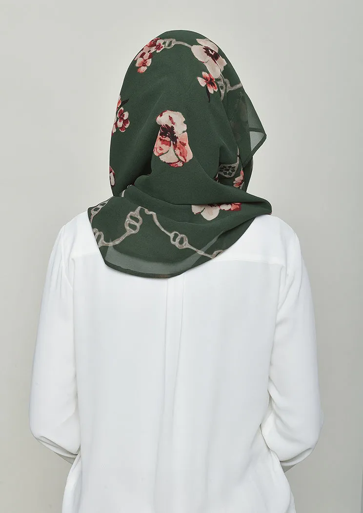 Chains Green- Voila Mini- Georgette