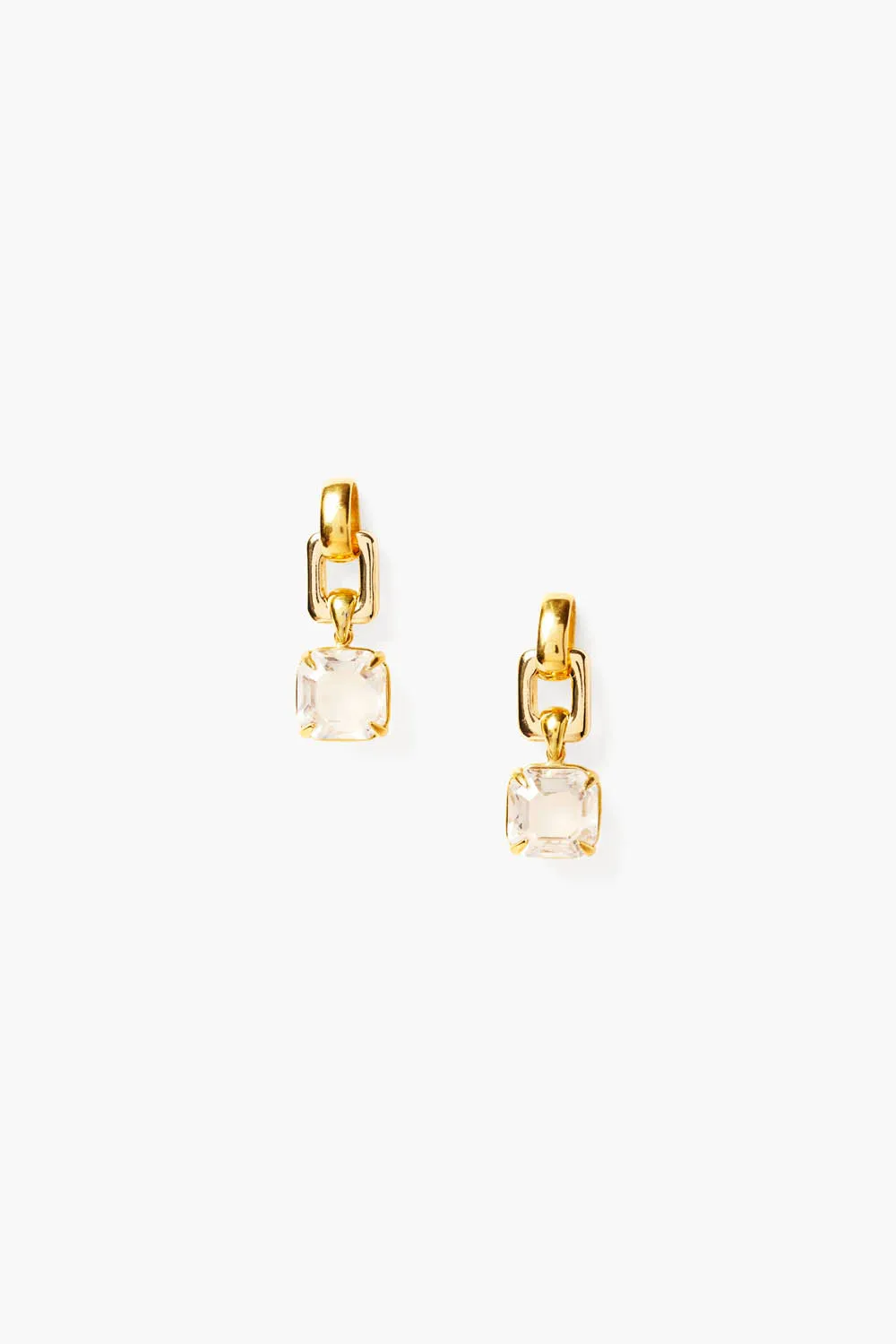 Chan Luu Ellis Earrings Crystal Gold