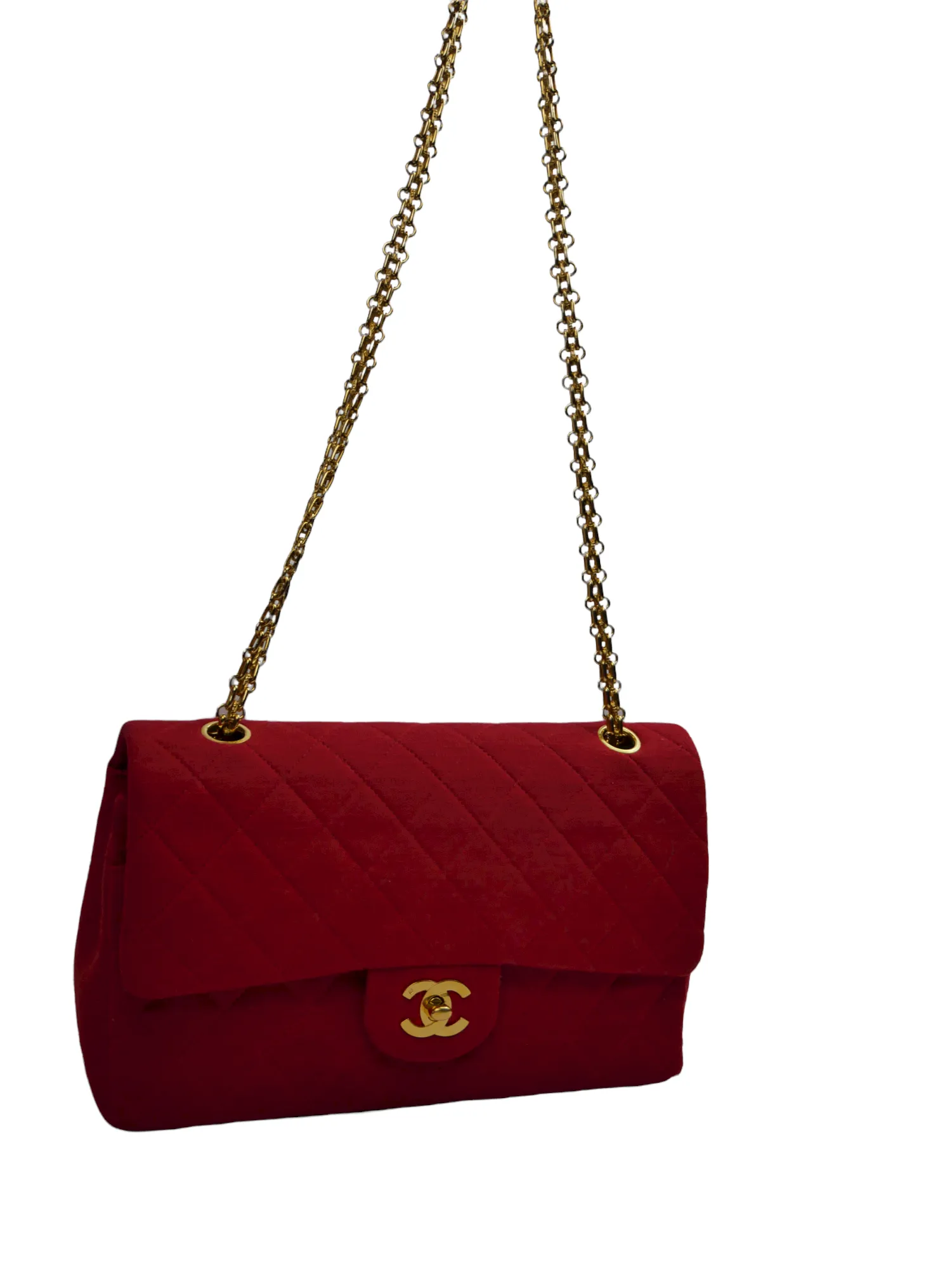 Chanel Timeless bag in red jersey - 2016