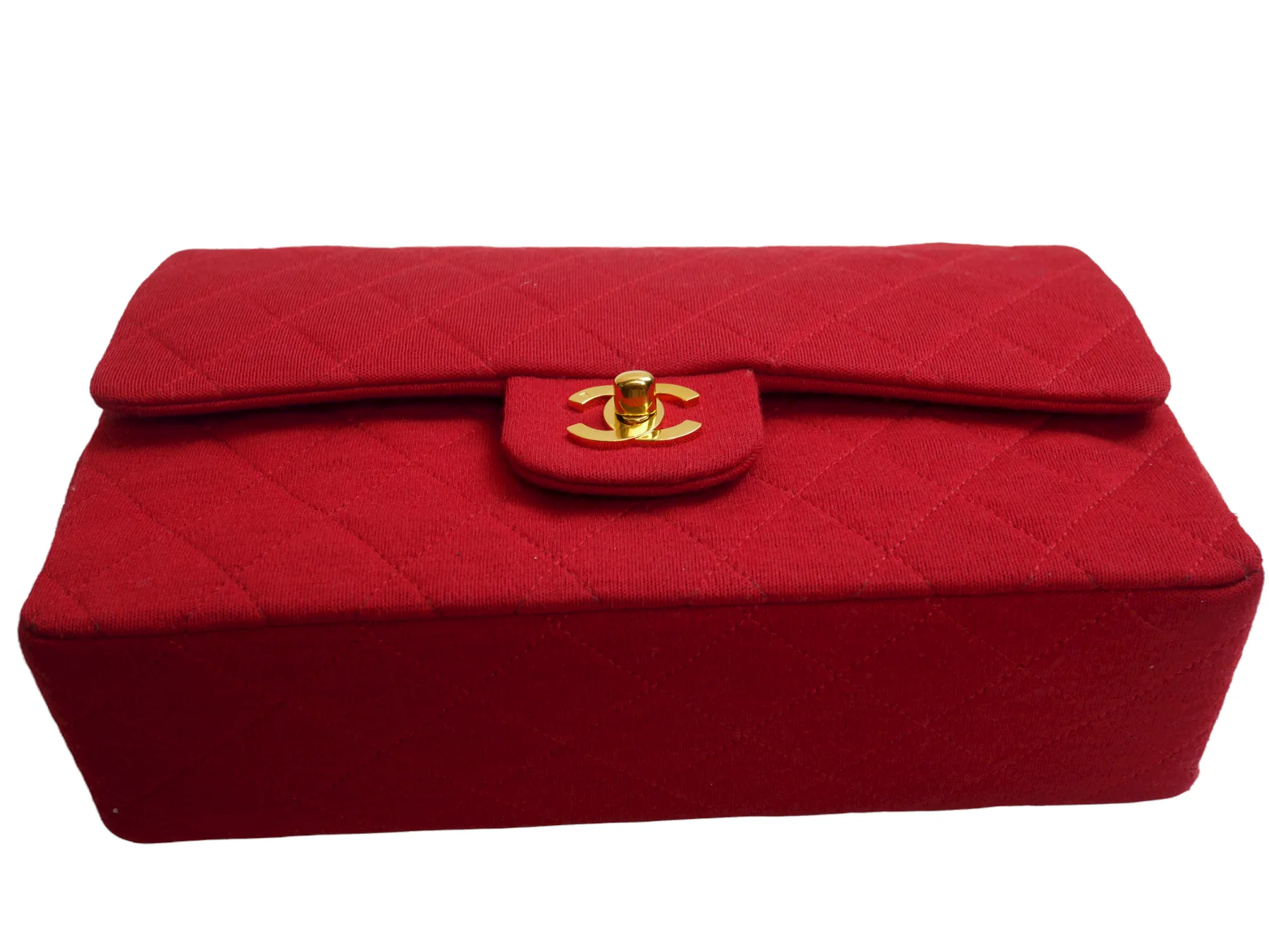 Chanel Timeless bag in red jersey - 2016