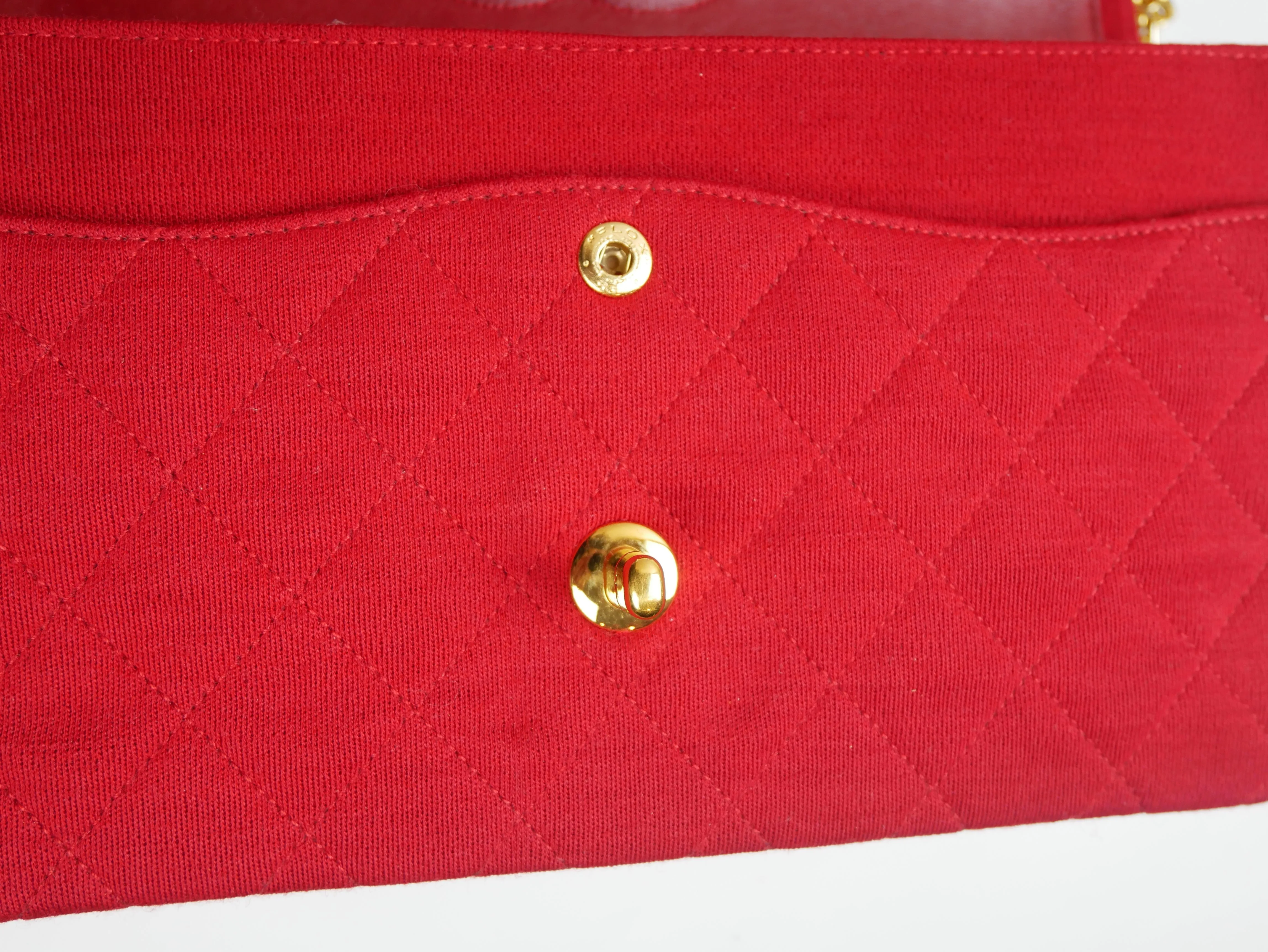 Chanel Timeless bag in red jersey - 2016