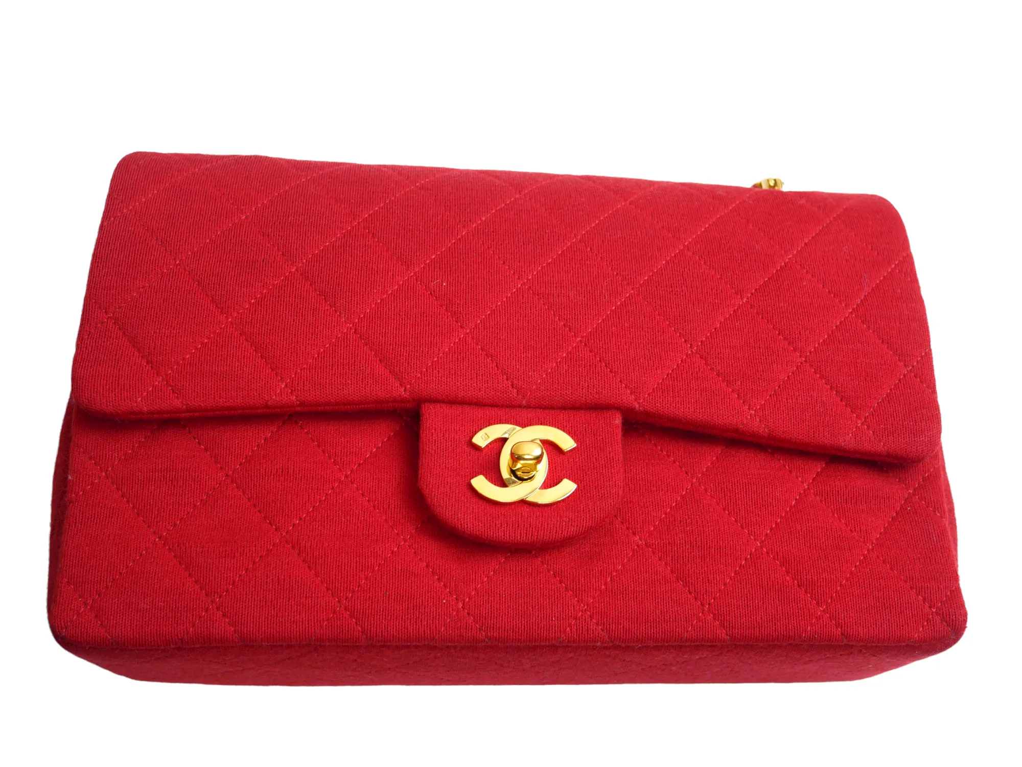 Chanel Timeless bag in red jersey - 2016