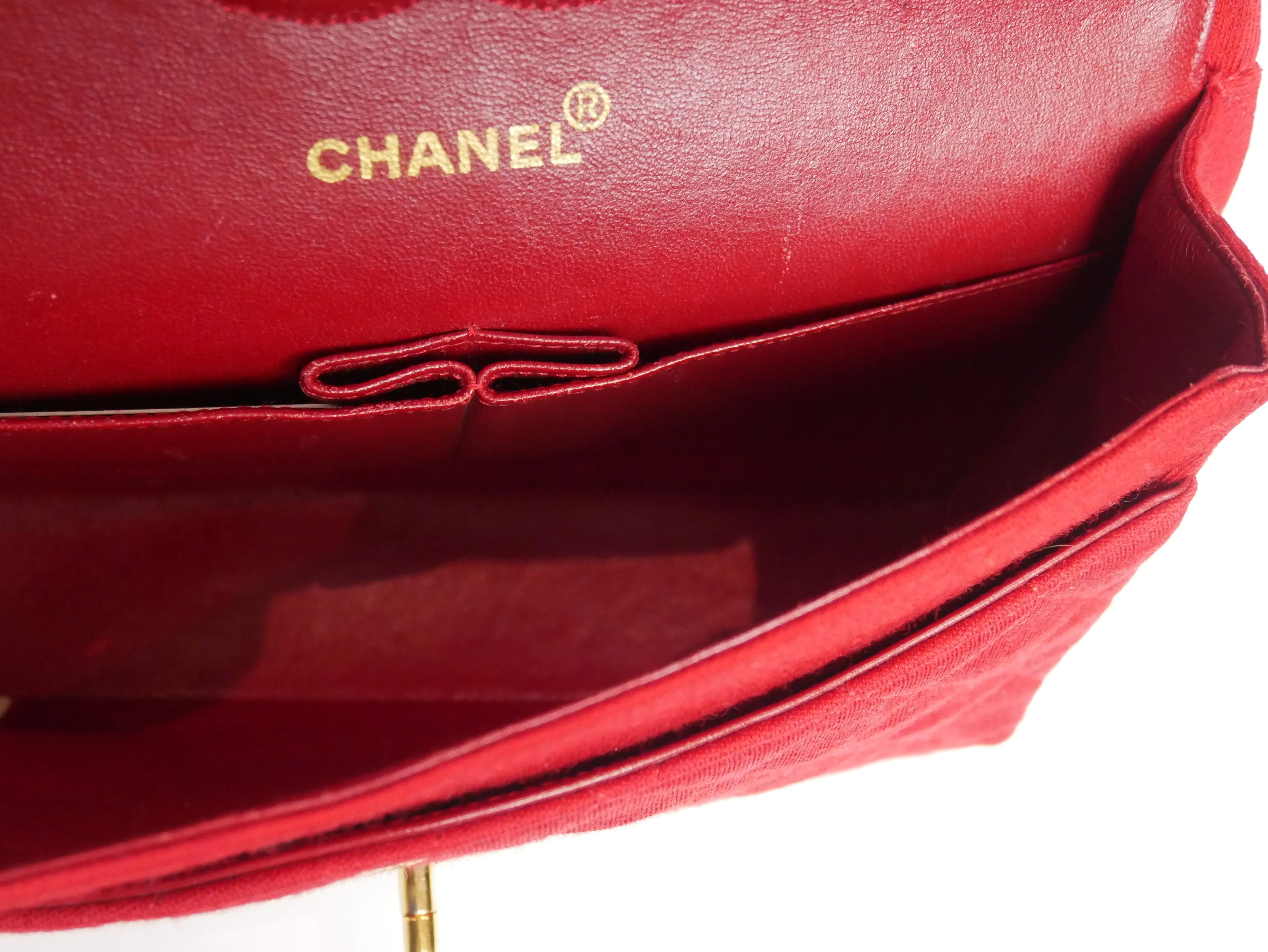 Chanel Timeless bag in red jersey - 2016