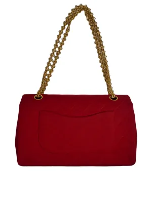 Chanel Timeless bag in red jersey - 2016