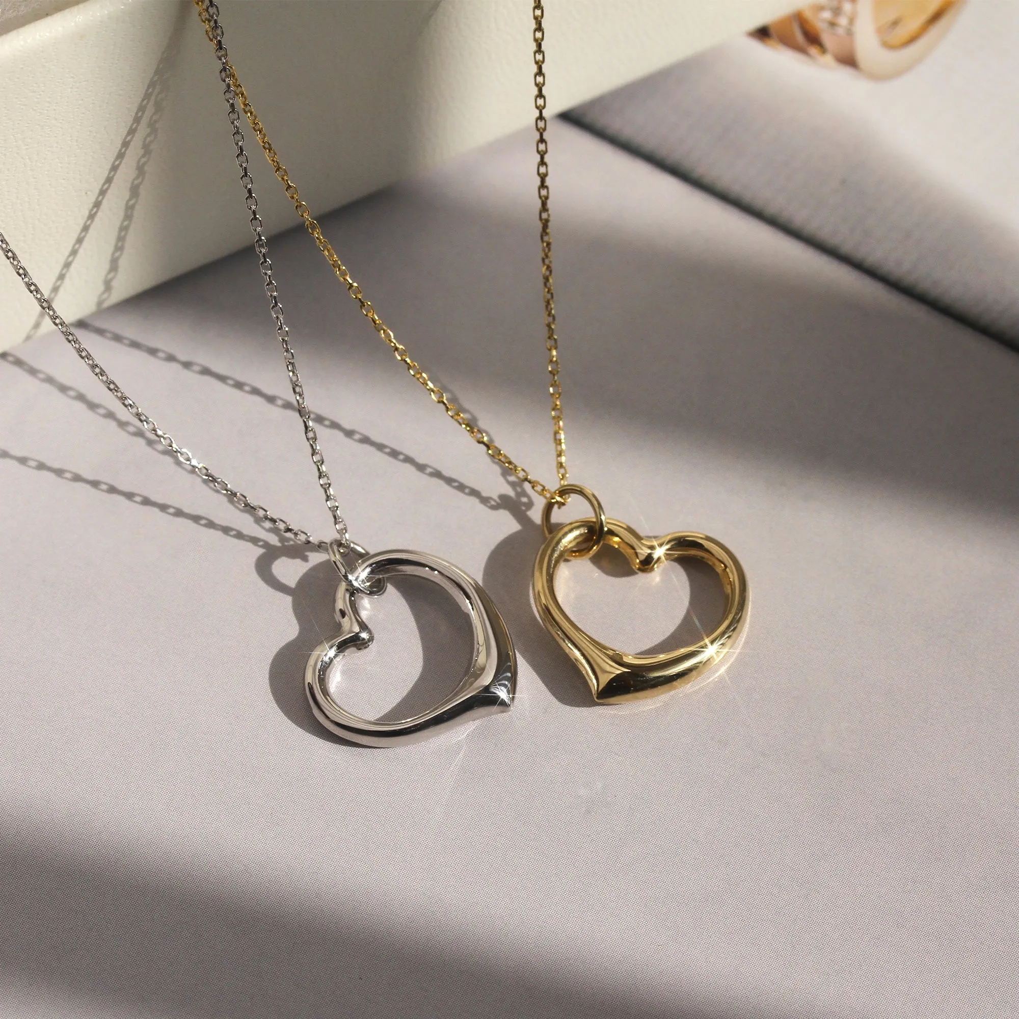 Chic Puffed Heart Necklace