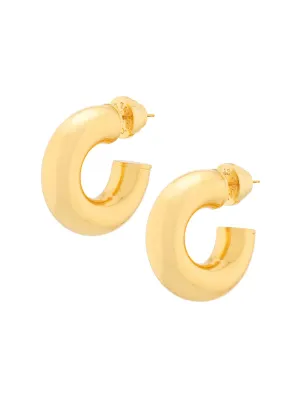 Chubby Donut Hoops - Gold